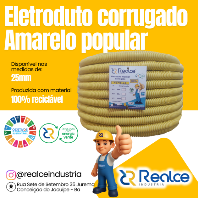 Eletroduto Corrugado Popular