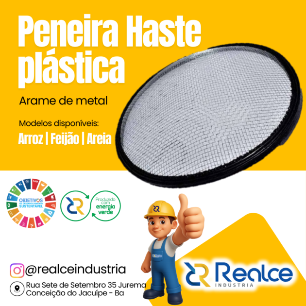 Peneira Haste Plástica
